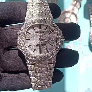 Royal Executive <b>Mens</b> Luxury Quartz Movement Watch with Brilliant Moissanite Diamonds Premium Fashion Watch for <b>Men</b> - Product Image 2