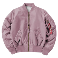 Blouson aviateur homme sur mesure de haute qualité, broderie de logo personnalisée, impression, blouson MA1 fin, tissu tissé imperméable, motif