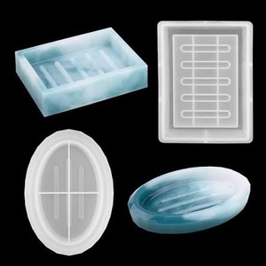 Porte-savon jetable carré en résine ILAHI, écologique, résistant à l'eau, au design moderne, quantité personnalisable pour les fêtes - Product Image 1