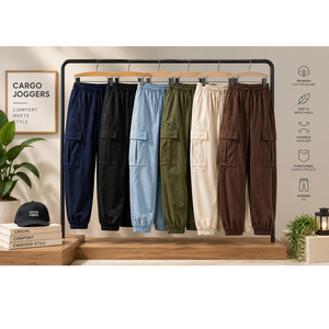 High Quality French Terry <b>Cargo</b> <b>Joggers</b> <b>for</b> Pets with Multiple Functional Pockets and Soft Breathable Material <b>for</b> Comfortable - Product Image 2