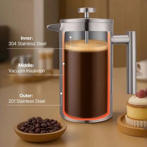 Caffettiera e Teiera French Press per Uso Domestico e Commerciale con Filtro - Product Image 2