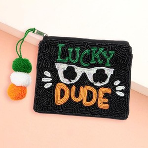 Handmade Beaded CASH design <b>pouch</b> Design <b>Mini</b> <b>Pouch</b> Women Beaded <b>Pouch</b> with Open Closure and Sequined Decoration <b>pouch</b> - Product Image 5