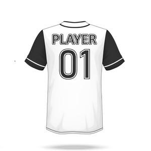 Maillot de baseball sublimé personnalisé, uniforme d'équipe, manches courtes, logo avant, bouton, polyester, vente en gros, fabricant OEM - Product Image 4
