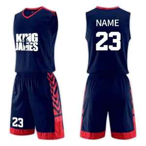 Customized Reversible Basketball Shorts Jerseys Set Premium Quality Men's Sports Uniform Breathable Printed by OEM ODM - Product Image 4