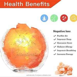 Lámpara de Sal del Himalaya con Alimentación USB de Primera Calidad, Estilo Feng Shui Hecho a Mano, Tamaños y Empaques Personalizados Disponibles - Product Image 3