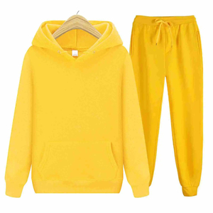 Ensemble de survêtement unisexe en coton et polyester de haute qualité avec impression de logo personnalisé, coupe ample, pour l'automne et l'hiver - Product Image 3