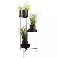 Pot de fleurs en métal commercial pour hôtels, restaurants, jardins, balcons, terrasses, intérieur, extérieur, décoratif, durable, présentoir de plantes H
