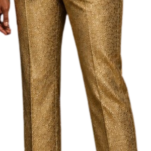 Conjunto de pantalón y blazer amarillo dorado para mujer, elegante traje de dos piezas para negocios, ropa formal de oficina, traje a medida - Product Image 3