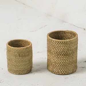 Estuche de lápices de ratán natural para niñas y niños, cestas organizadoras de escritorio más vendidas, portalápices. - Product Image 4