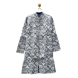 Handmade <b>Vintage</b> Bohemian Long Jacket for Women Best Quality Soft Cotton Quilted Stripe Linen Winter Boho Chic Printed Rivet - Product Image 1