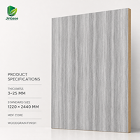 XT2065 Placage bois MDF moderne aspect bois vieilli argenté, écologique, sans formaldéhyde E0, imperméable et ignifuge pour usage hôtelier