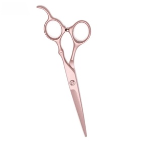 Ciseaux à cheveux professionnels en acier inoxydable, pointe acérée, pour droitiers, manche long en plastique, non pliables, pour la coiffure, Ryzer Studio - Product Image 5