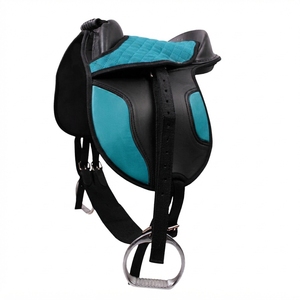 Selle d'équitation anglaise confortable en cuir PU premium, équipement équestre pour l'entraînement, les loisirs et la pratique à l'extérieur - Product Image 1