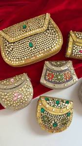 Popular Design Indian Handmade clutch purse bag Mosaic Clutch Bag for Women Multicolor Party Handbag with Stone Women - Product Image 6