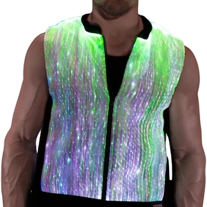 Gilet LED lumineux à commande par application/télécommande, rechargeable par USB, pour homme, idéal pour la danse, les spectacles nocturnes, les bars, les boîtes de nuit, les anniversaires et la mode. - Product Image 2