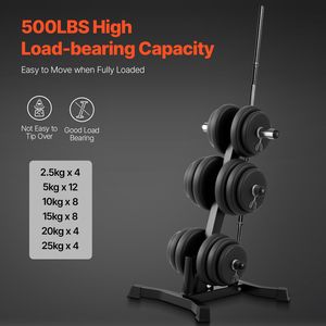 Custom Wood L-Frame Weight <b>Plate</b> Tree <b>Rack</b> 2-Inch Standard Weight <b>Plates</b> 1000 Lbs Load Capacity for Weighing - Product Image 2