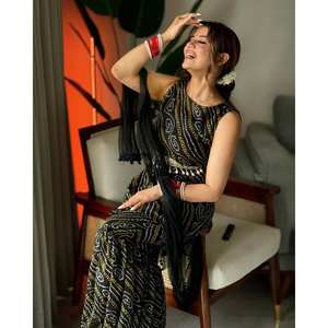 Top hermoso para mujer-Conjunto de Plazzo y Dupatta para ropa de fiesta - Product Image 2