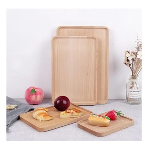 Juego de bandejas de madera al por mayor, bandejas rectangulares apilables para cocina, hotel y suministros de catering. - Product Image 3