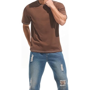 Conception personnalisée, impression numérique, 100% coton, mode masculine d'été, manches courtes, col rond décontracté, écologique, séchage rapide, vente en gros - Product Image 4