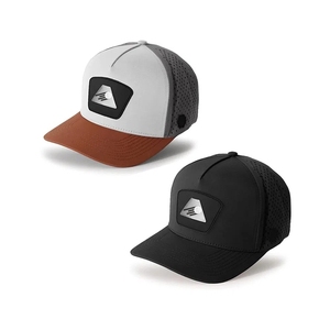 Factory Customized Quick Dry Golf Hats Laser Perforated Panels Three Tone Design Custom Silicone Patch Branding Injae Vina Golf - Product Image 4