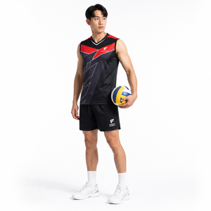 Ensemble de maillots d'entraînement sans manches personnalisés par sublimation pour volley-ball, séchage rapide, respirant, pour femmes - Product Image 3