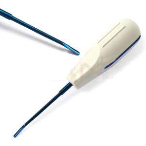 Ensemble de 8 élévateurs manuels luxateurs bleus en titane, certifiés CE, réutilisables, instruments chirurgicaux dentaires, kit d'élévateurs radiculaires - Product Image 4