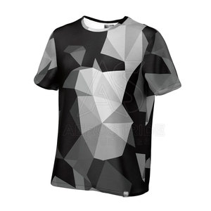 Service OEM, t-shirts pour hommes respirants, confortables, de haute qualité, sublimation, polyester/coton, écologiques, séchage rapide - Product Image 4