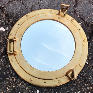 Brass Round Handmade <b>Mirror</b> Porthole Wall Hanging Vintage Nautical Design Decorative Home Restaurant Hotel Wall Decor - Product Image 6