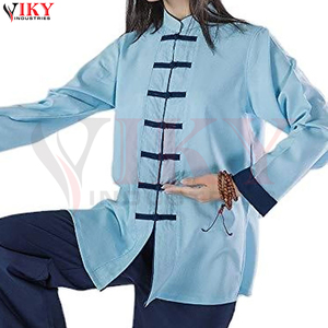 Bon Fournisseur, Service OEM ODM, Ensemble d'uniformes de Kung Fu et d'arts martiaux personnalisés pour femmes, Style simple, Meilleure qualité, Vêtements de Kung Fu pour femmes - Product Image 3