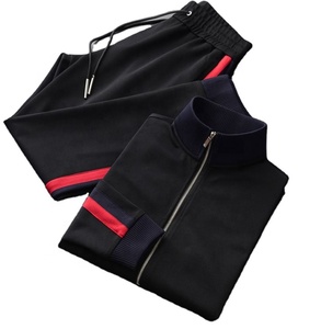 Pull-over Slim Fit avec logo brodé et impression personnalisée, jogging pour hommes, pantalon de survêtement, ensemble sweat à capuche et jogging bon marché pour hommes - Product Image 1