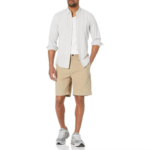 Shorts de randonnée décontractés pour hommes, 100% coton, séchage rapide, légers, résistants à l'eau, multi-poches, style cargo tactique - Product Image 1