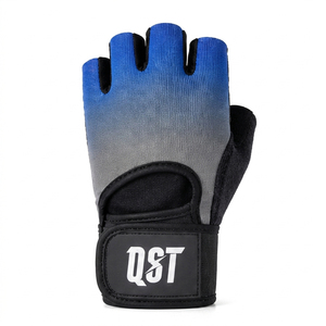 Guantes de Levantamiento de Pesas Unisex, Medios Dedos, Palma Acolchada, Soporte para Muñeca, para Entrenamiento en Gimnasio, Logotipo Personalizado OEM - Product Image 2