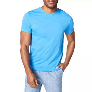 T-shirt col rond en polyester/coton lavé, imprimé sérigraphié, style streetwear hip-hop pour homme, logo personnalisable, séchage rapide, vente en gros - Product Image 1