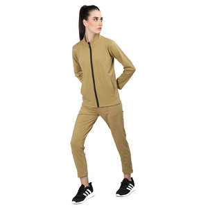 New Custom Women Sportswear 100% Polyester Tracksuits Zip up Women Training Joggers Polyester <b>Wind</b> <b>Breaker</b> Nylon Tracksuits Set - Product Image 2