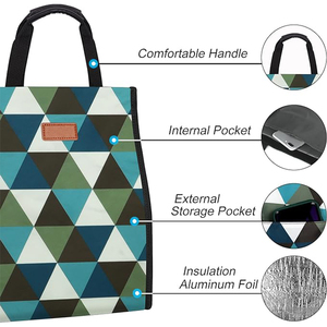 Sac isotherme personnalisé avec logo imprimé, écologique, grande capacité, imperméable, pour le transport de repas - Product Image 3