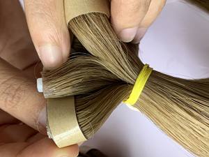 Venta al por mayor 100% Virgen de alta calidad Super doble dibujado cinta Invisible Premium suelta onda profunda italiano Curl extensiones de cabello humano - Product Image 4