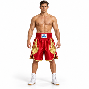 Pantalones Cortos de Muay Thai con Logotipo Personalizado OEM / Pantalones Cortos de Muay Thai y Kick Boxing de Estilo Personalizado para Hombre - Product Image 4