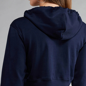 Sudadera con Capucha Larga de Invierno de Alta Calidad al por Mayor, Estilo Urbano, Color Personalizado en la Parte Delantera, Sudadera de Manga Larga para Mujer con Estampado Personalizado - Product Image 6