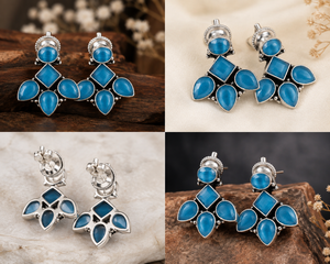 Fournisseur de Confiance – Boucles d'Oreilles Pendantes Géométriques en Zircon Plaqué Argent Oxydé avec Sertissage Clos pour Amoureux, pour Femme – Direct Usine - Product Image 6