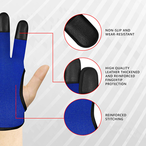 Soft <b>Touch</b> Archery Finger Tab <b>Glove</b> For Traditional Archery Fans Classic Polyester Look With Modern Safety Features Included - Product Image 3