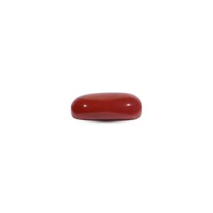 Natural Red Coral 7.5 Carat Oval Cabochon Loose Gemstone for Fine Jewelry - Product Image 3
