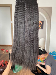 Vietnamese Remy Double Drawn Raw Virgin Cuticle <b>Aligned</b> Human Hair Bundles with Loose Deep Wave for Wigs - Product Image 4