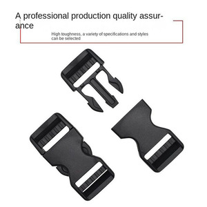 Durable Black Plastic Side Release Sliding Buckles for Bags Belts <b>Backpack</b> Luggage <b>Straps</b> Garment Accessories - Product Image 5