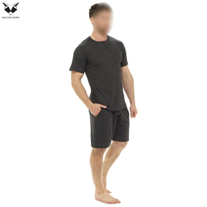 Conjunto de Camisa y Pantalones Cortos de Algodón Liso, Diseño Moderno, Producto Cómodo, Transpirable, de 2 Piezas - Product Image 6