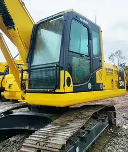 Excavadora KOMATSU usada de 20 toneladas, excavadora Komatsu pc200 original de Japón, excedente en buenas condiciones