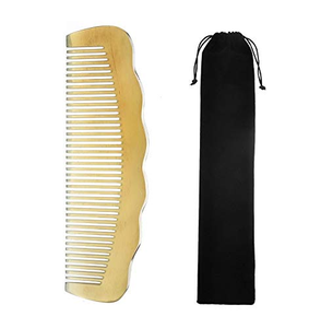 Peigne à cheveux en corne de buffle, meilleure qualité, fait main, peignes en corne de vache naturelle, peigne en corne de bœuf blanc, logo personnalisé, artisanat naturel - Product Image 1