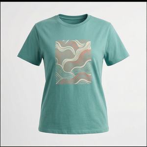 Camisetas de Mujer con Estampado de Color Personalizado, Estilo Urbano, a la Moda, con Logotipo Personalizado 2025 - Product Image 1