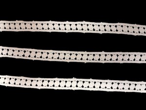 High Quality Premium White Cotton Eyelet <b>Lace</b> Trim, Embroidered Crochet Ribbon for Sewing, Crafts, and Apparel Embellishments - Product Image 3
