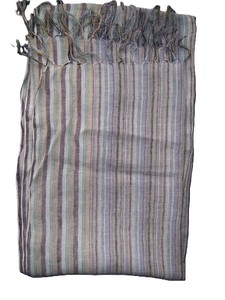 Striped Yarn Dyed Lightweight <b>Check</b> design <b>Scarf</b> for Women Long Casual All Seasons Daily Use - Product Image 4