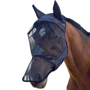 Máscara Antimosquitos para Caballos de Cara Completa con Nariz Larga, Protector de Flecos Extendido, Cubierta Ocular Ecuestre, Velo Equino Cómodo Antiinsectos - Product Image 3